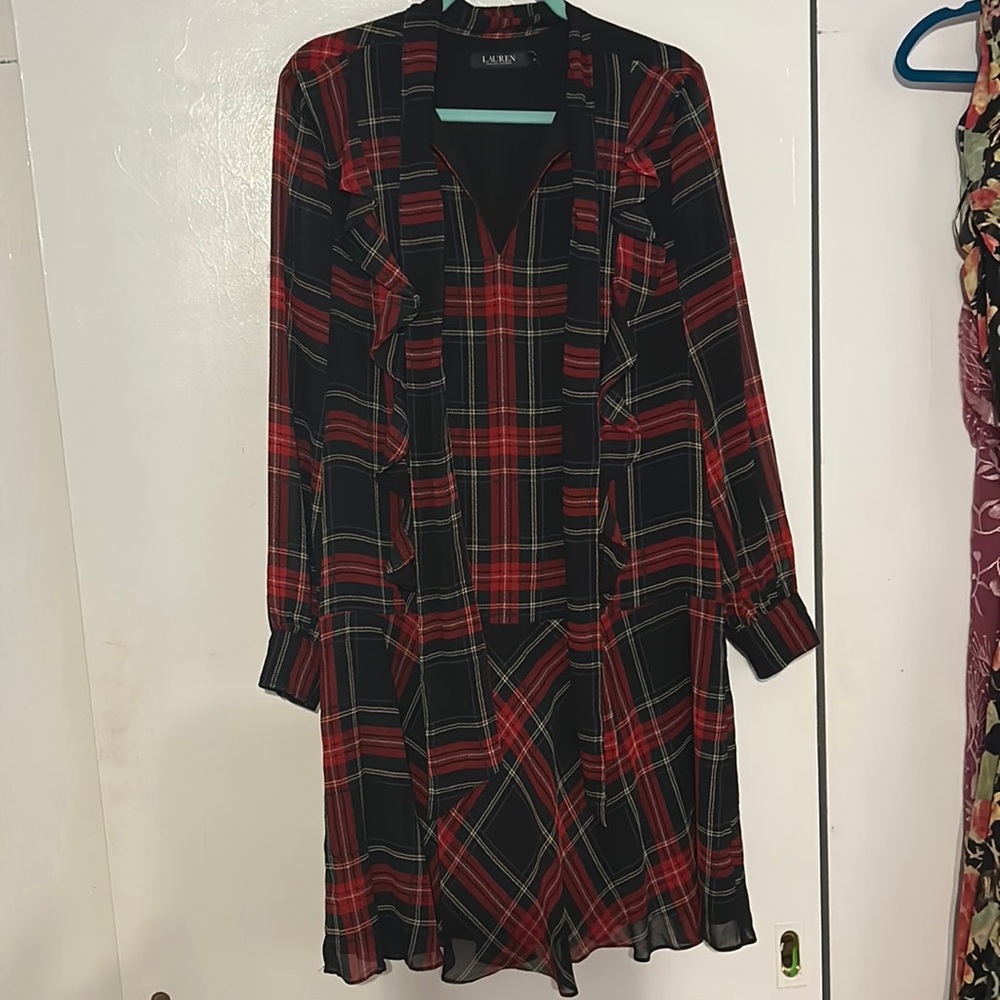 Ralph Lauren Tartan Drop waist dress